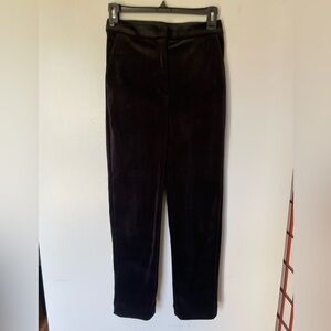 NWOT Express Black Velvet Pants, Size 0 Regular
